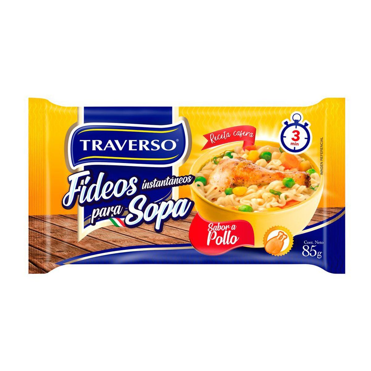 TRAVERSO - FIDEOS INST SACHET POLLO TRAVERSO 85 GR