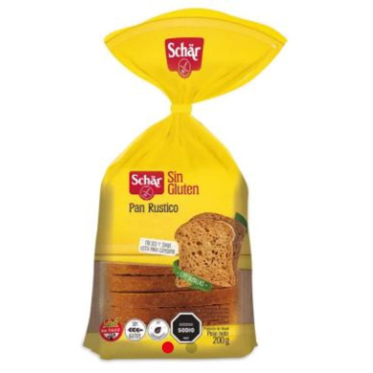 SCHAR - Pan Rústico Sin Gluten Schar 200 g