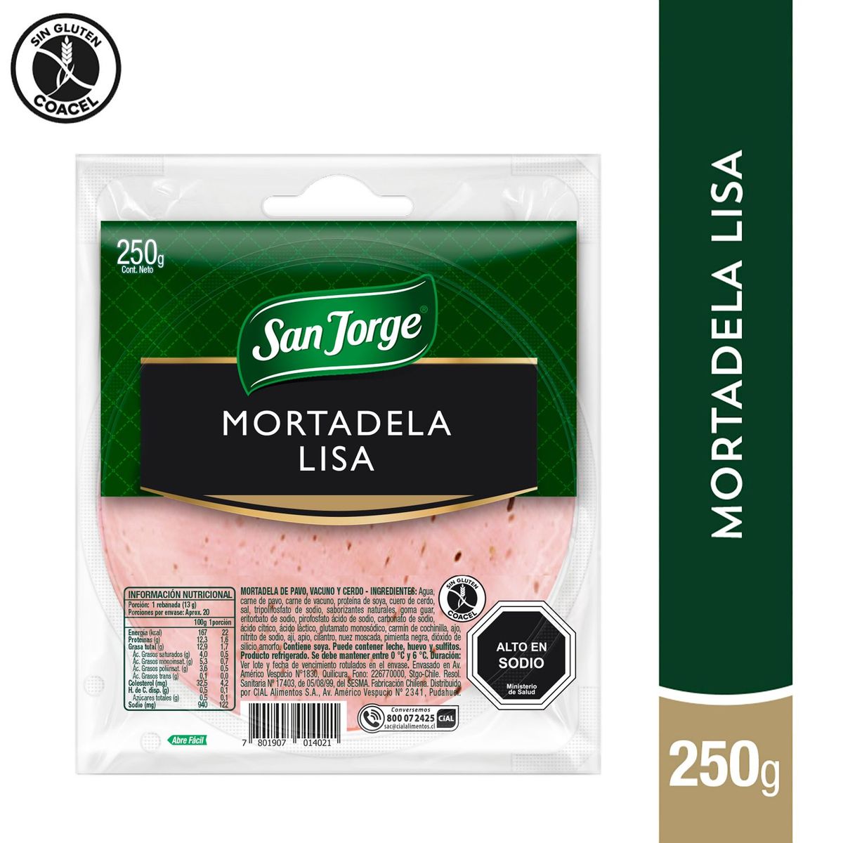 SAN JORGE - Mortadela Lisa