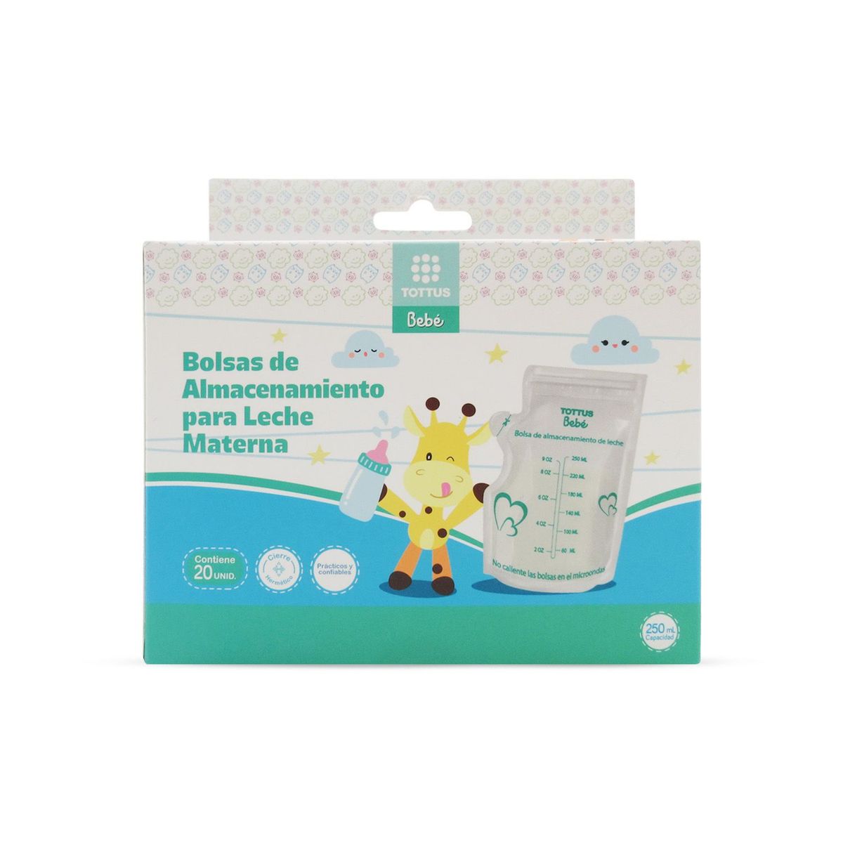 TOTTUS - BOLSAS LECHE MATERNA TOTTUS 20 UND