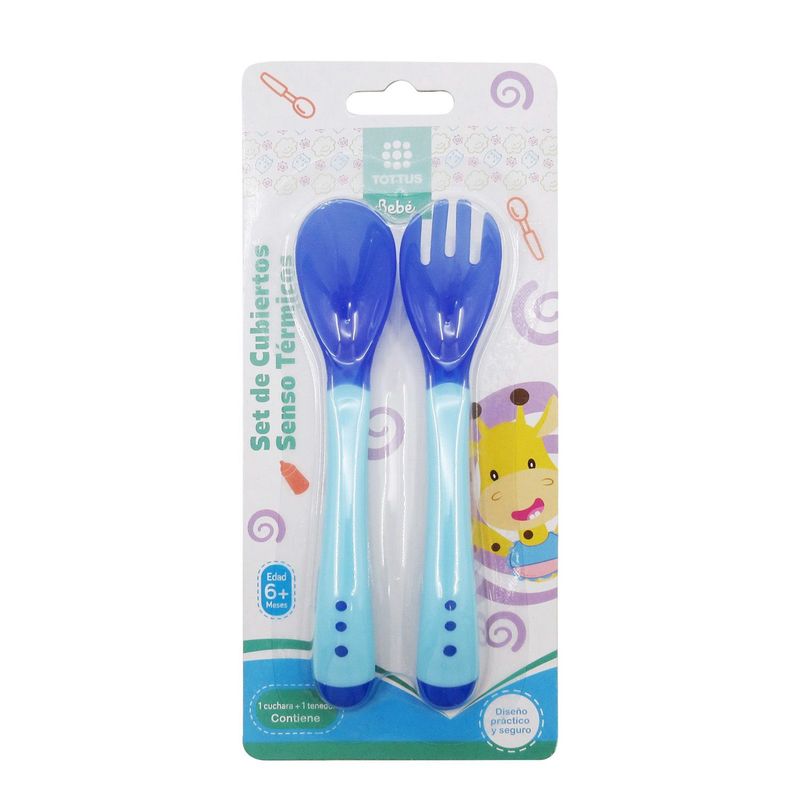 TOTTUS - SET DE CUBIERTOS AZUL TOTTUS 1 UND