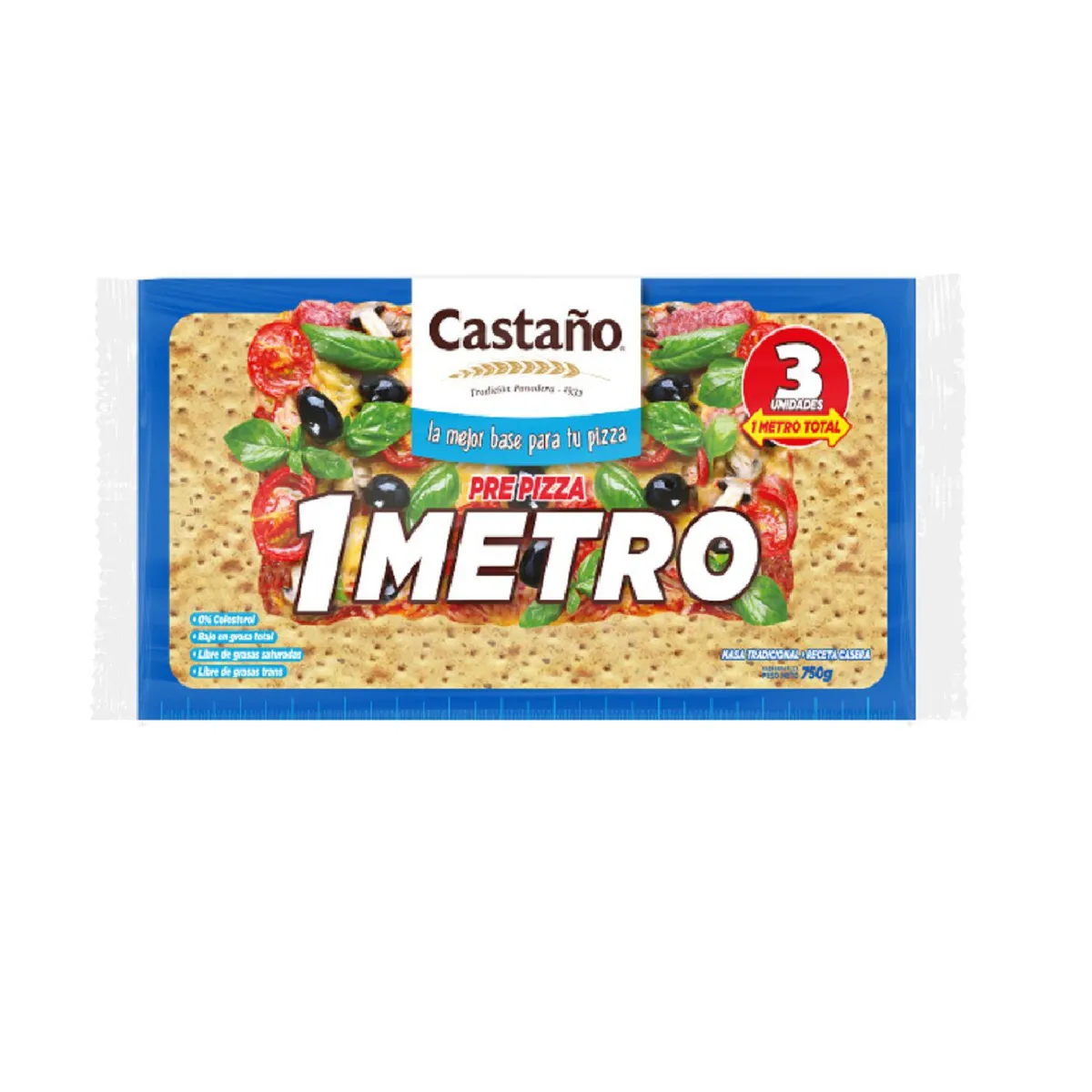 CASTAÑO - Masa Pre Pizza Metro Castaño