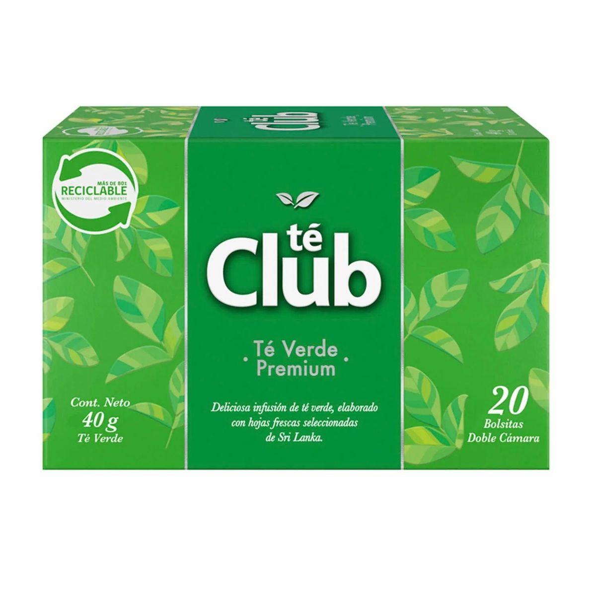 TE CLUB - Té Verde Premium Té Club 20 Un
