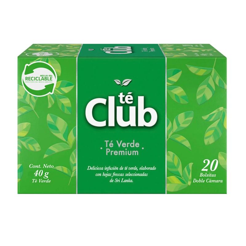 TE CLUB - Té Verde Premium Té Club 20 Un