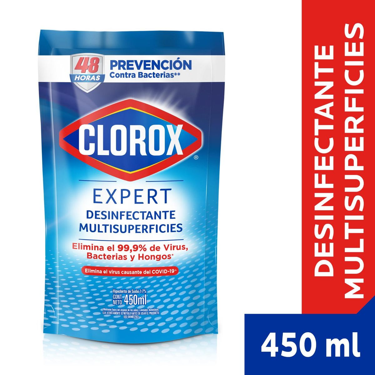 CLOROX - Limpiador Desinfectante Multisuperficies Clorox Expert 450 ml
