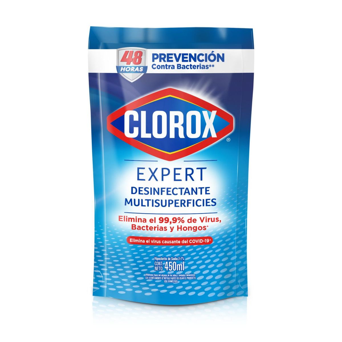 CLOROX - Limpiador Desinfectante Multisuperficies Clorox Expert 450 ml