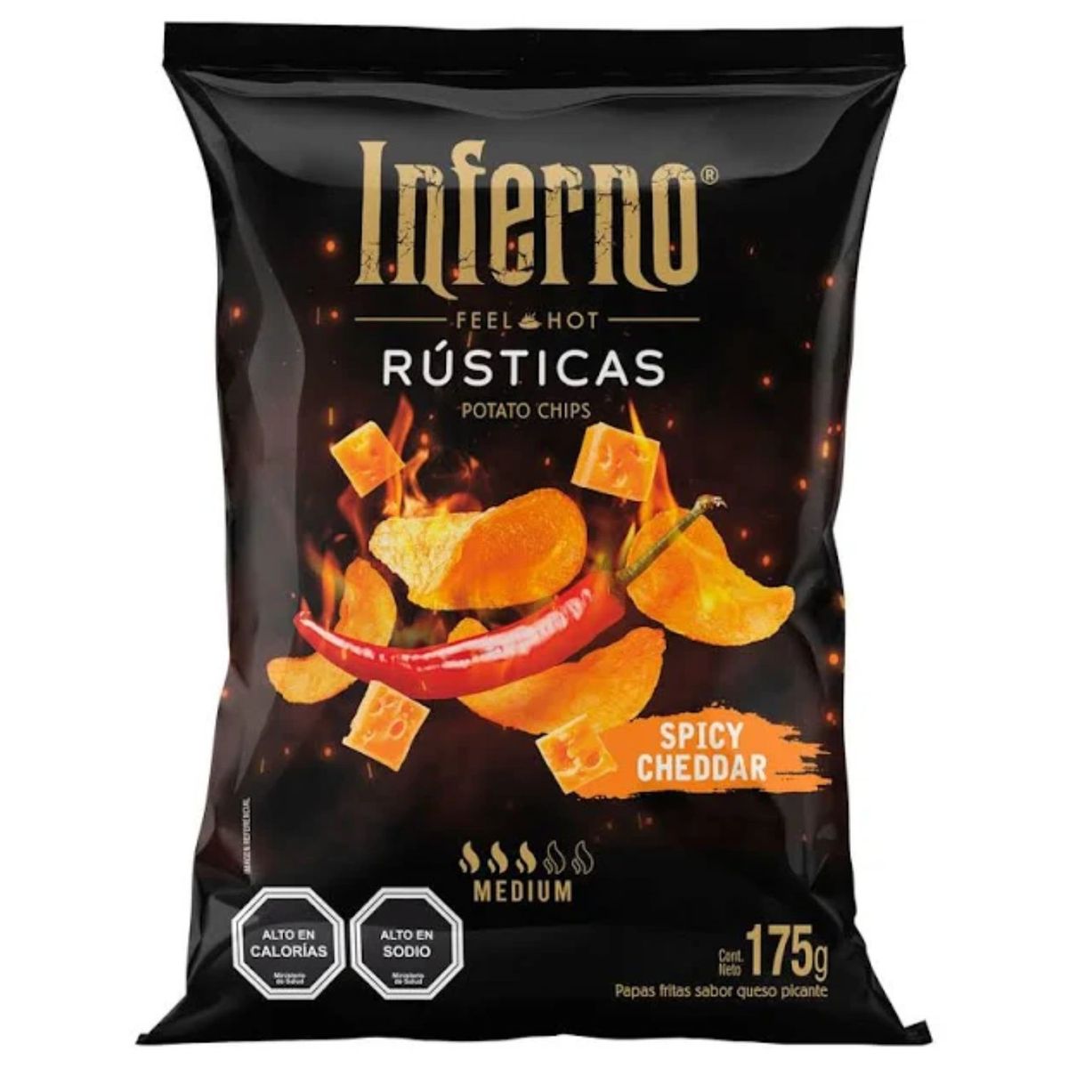 INFERNO - Papas Fritas Rústicas Spicy Cheedar