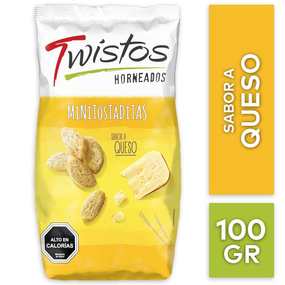 TWISTOS - TOSTADAS QUESO TWISTOS 100GR UND
