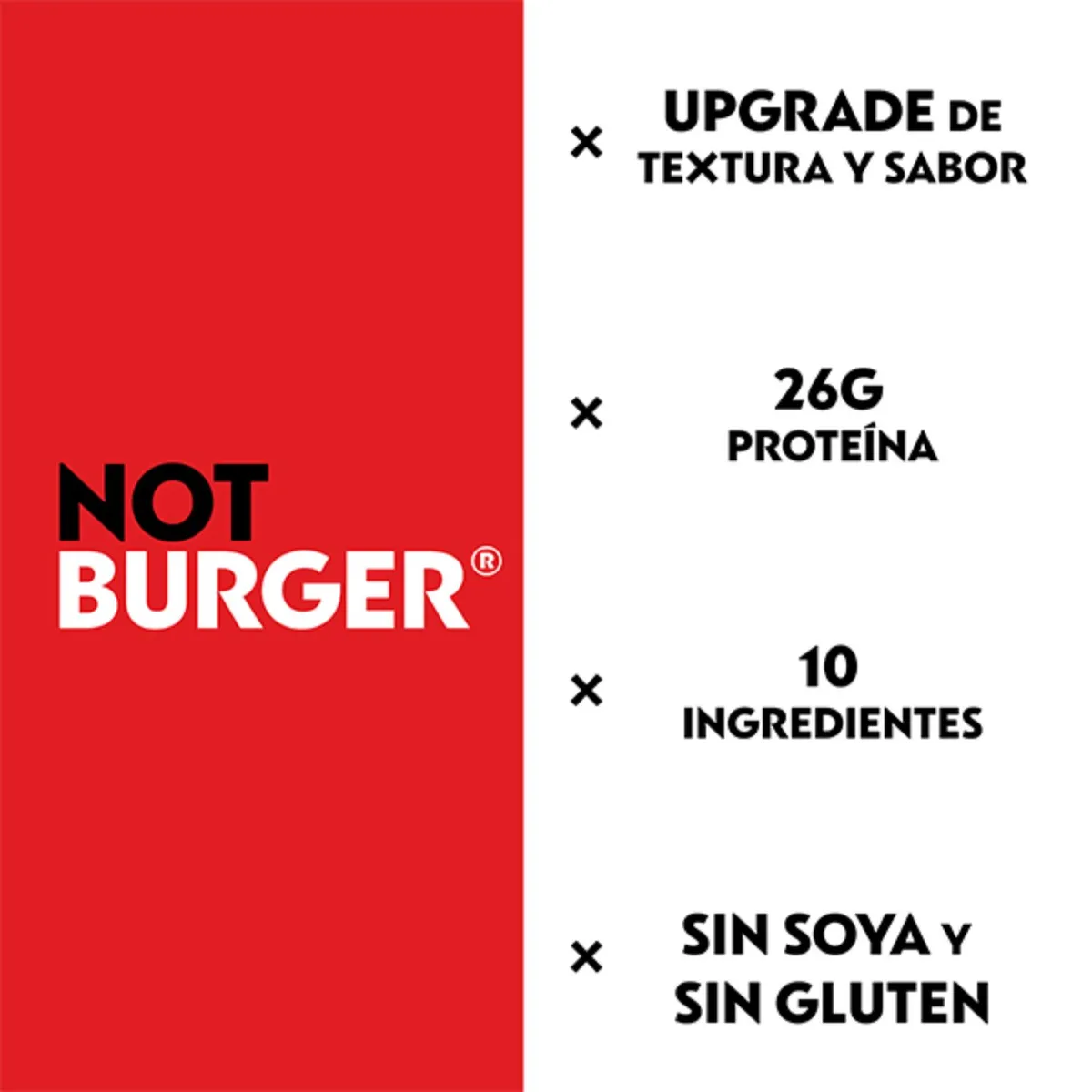 NOT BURGER - Hamburguesa Vegetal Not Burger XL 150 g