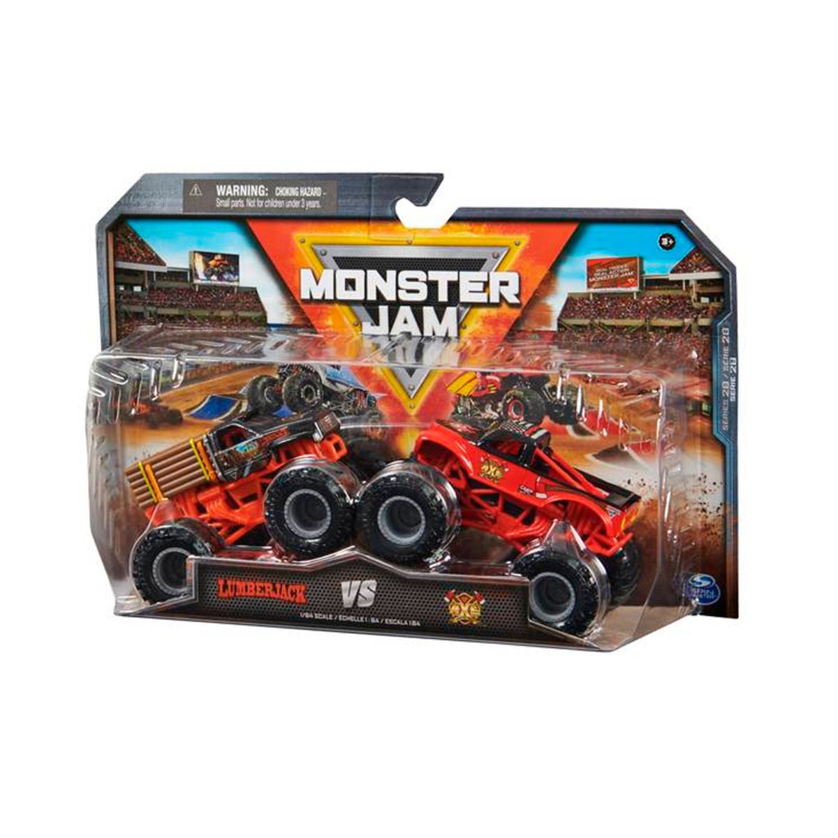 MONSTER JAM - Vehiculos Monster Jam 1:64 Pack 2 Surtido