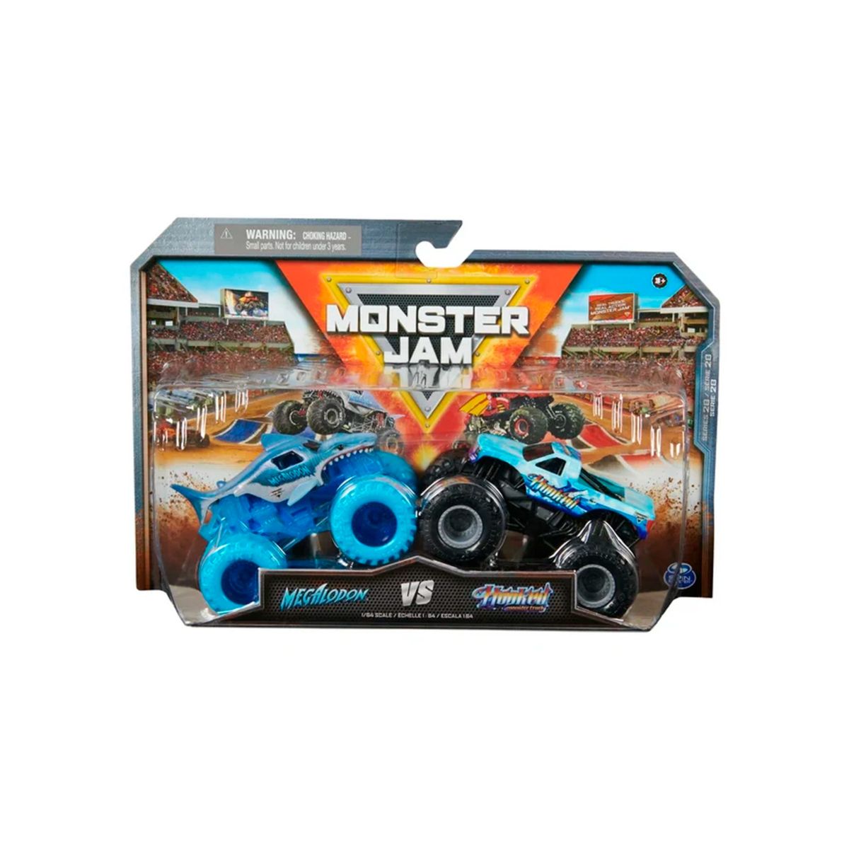 MONSTER JAM - Vehiculos Monster Jam 1:64 Pack 2 Surtido
