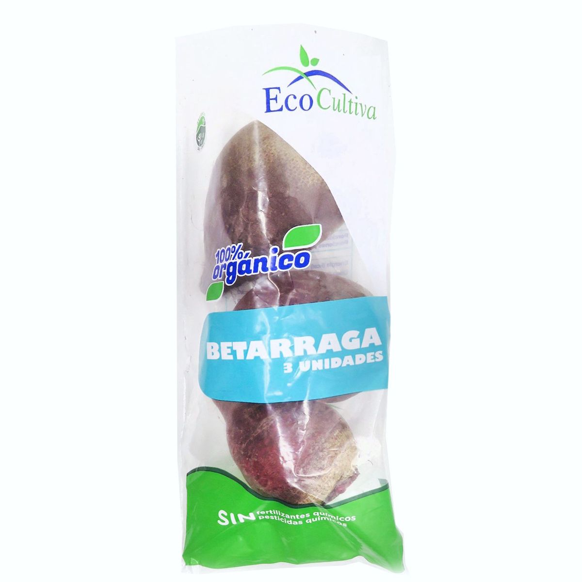 VERDURAS - Betarraga Orgánica Envasada 3 Un