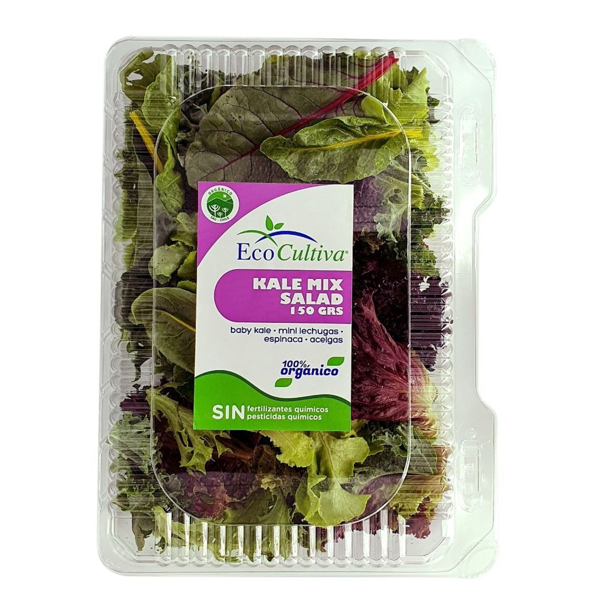 ECOCULTIVA - Kale Mix Salad Orgánico Ecocultiva 150 g
