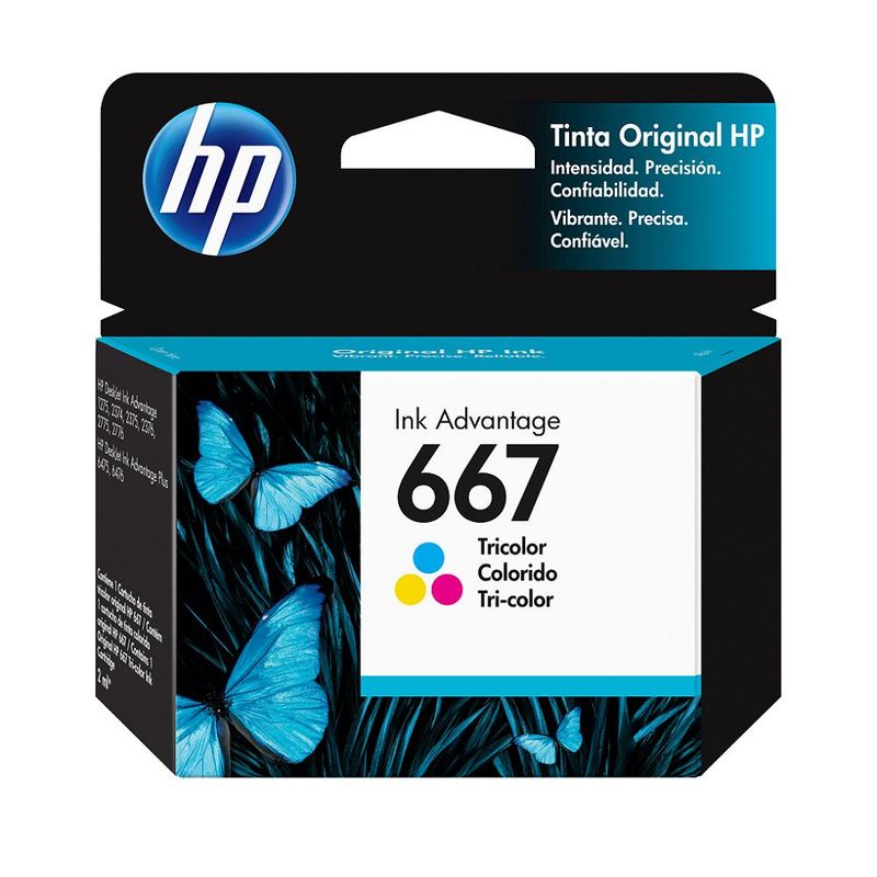 HP - Tinta Tri Color 667 Ink Advantage HP