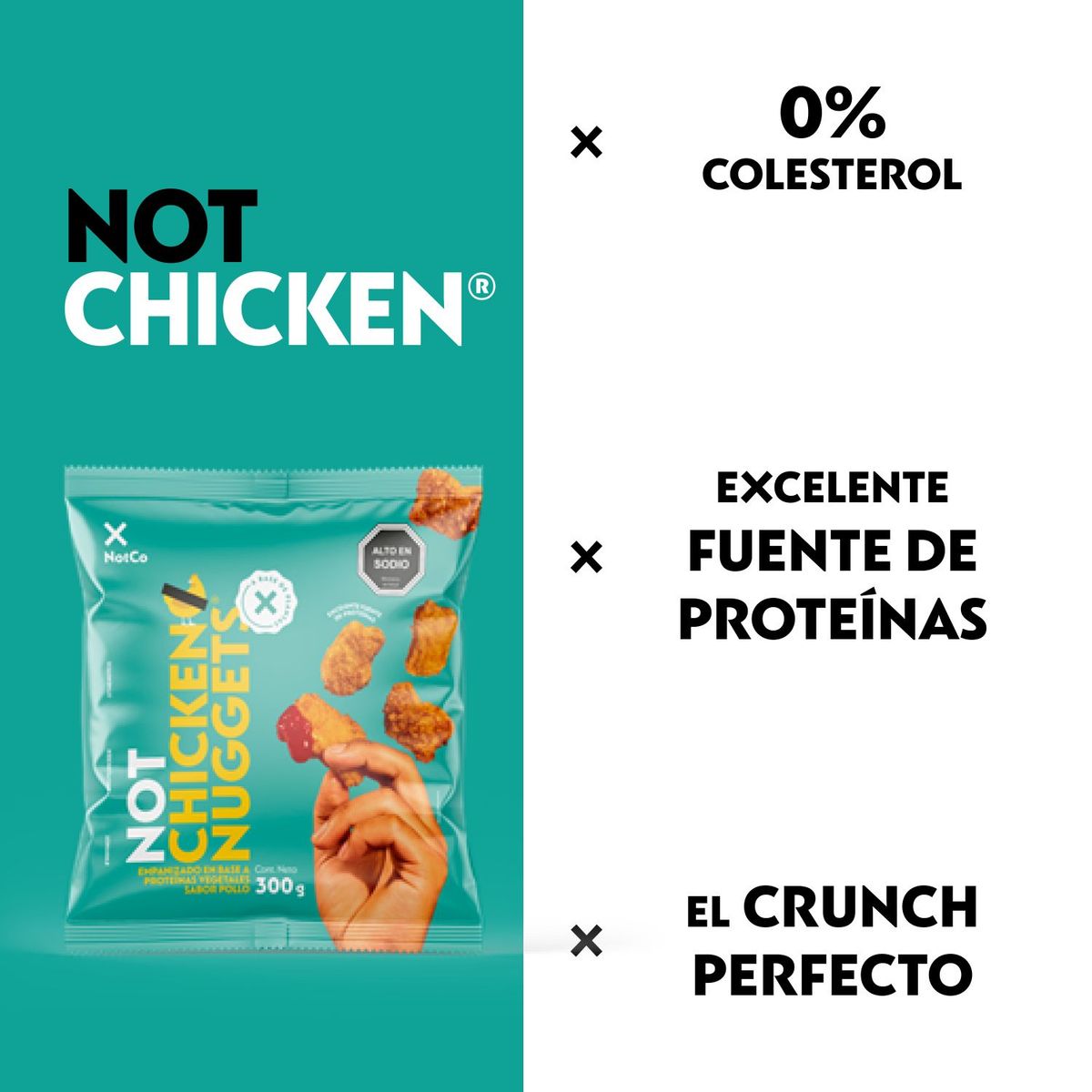 NOT CHICKEN - Nuggets Vegetal NotChicken Nuggets Congelados 300g