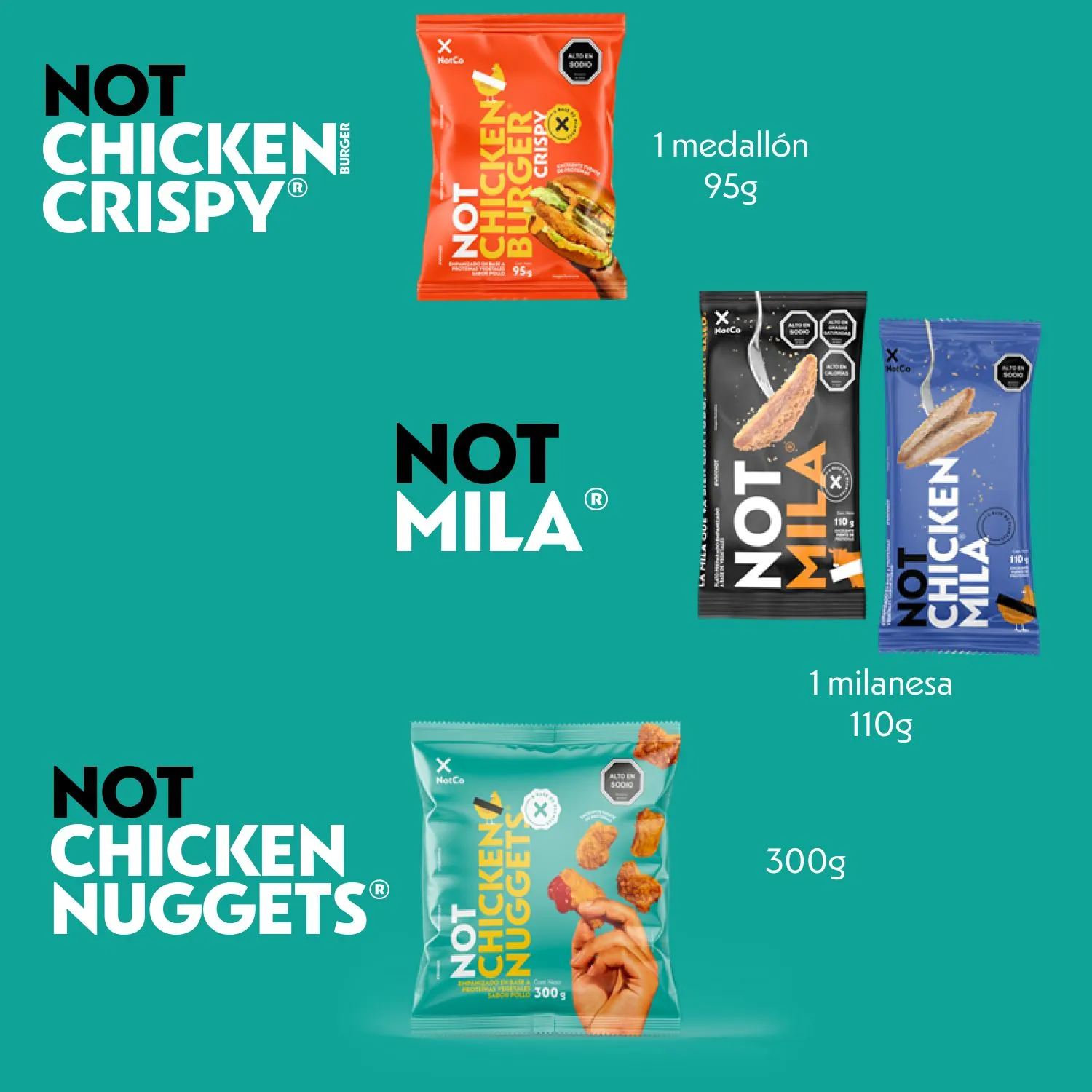 Nuggets Vegetal NotChicken Nuggets Congelados 300g | Tottus Chile