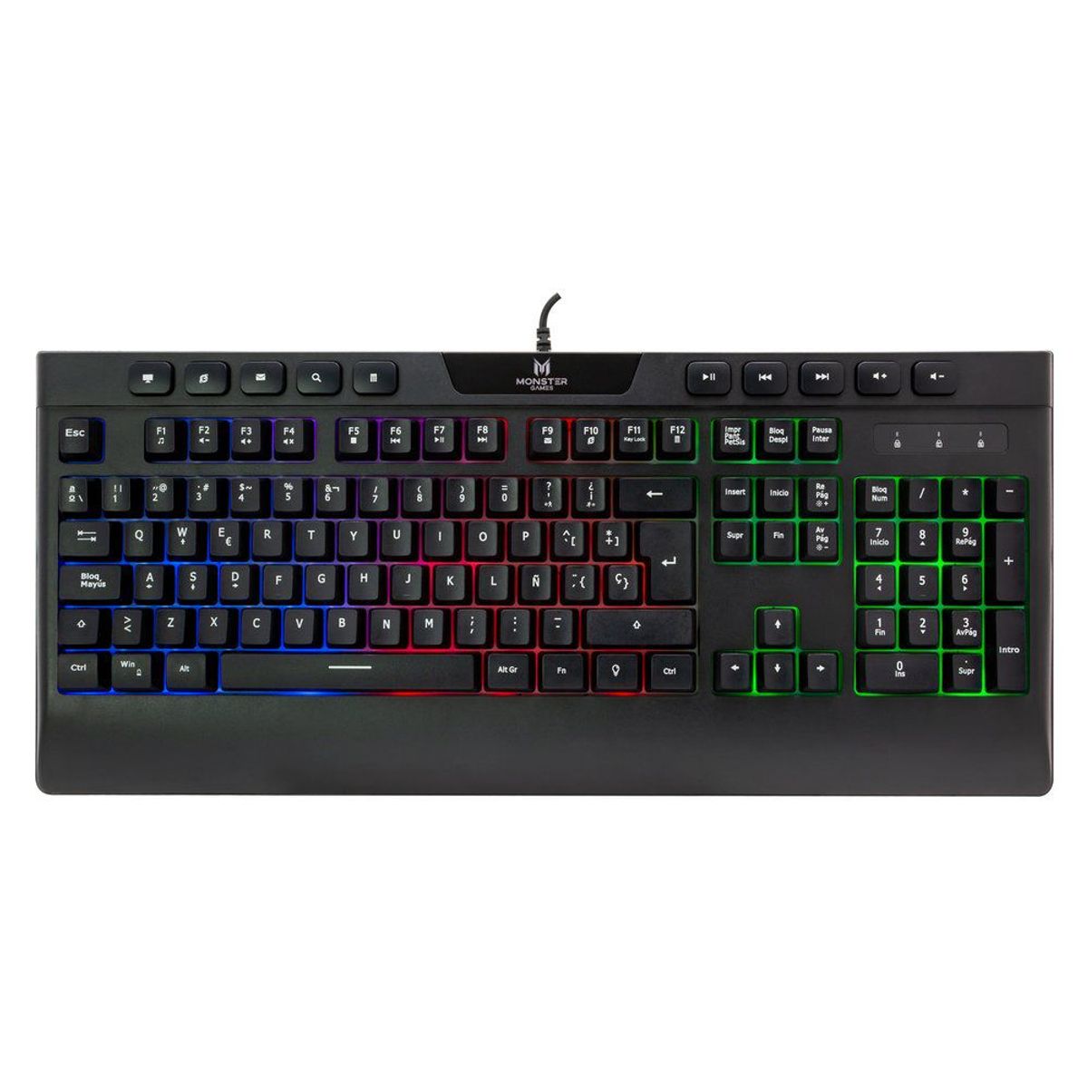 MONSTER GAMER - TECLADO GAMER INCEPTION MONSTER GAMES
