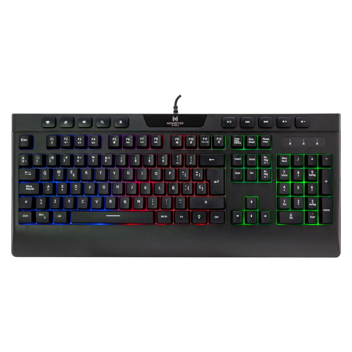 MONSTER GAMER - TECLADO GAMER INCEPTION MONSTER GAMES