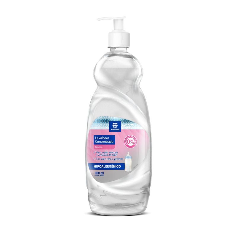 TOTTUS - Lavalozas Concentrado Hipoalergénico Tottus Botella 900 ml