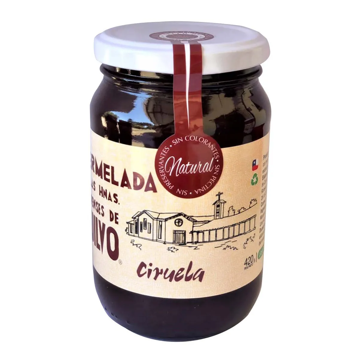 HERMANAS TRAPENSES DE QUILVO - Mermelada Ciruela 100% Natural