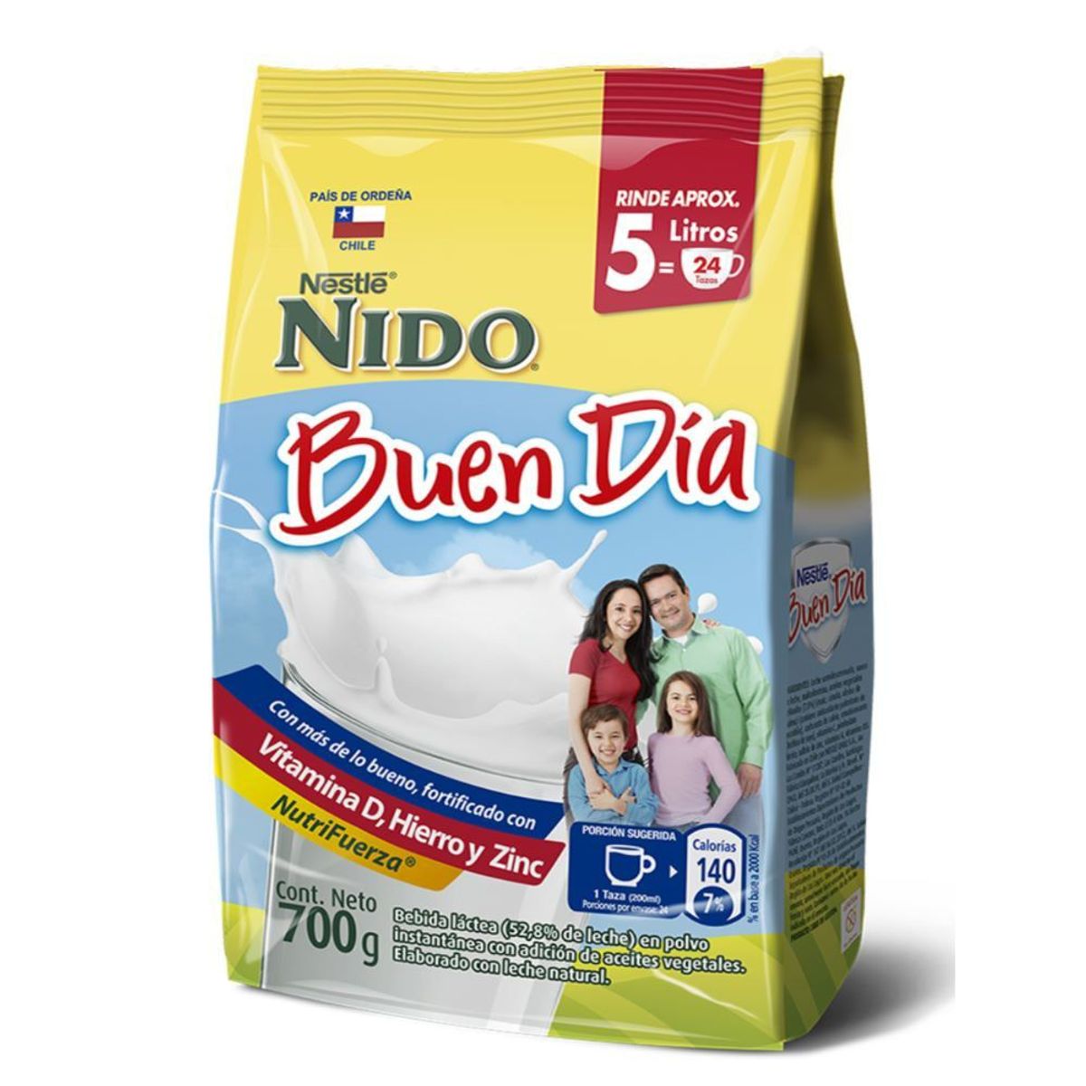 NIDO - Bebida Láctea Nido Buen Día Semidescremada 700 g