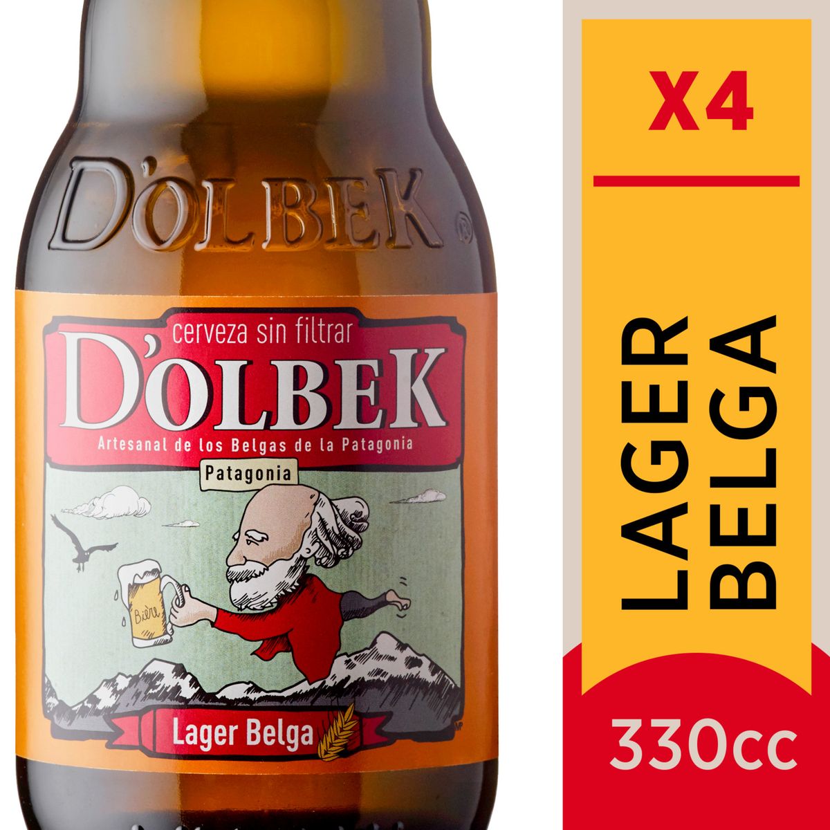 DOLBEK - PACK CERVEZA 4 UN. LAGER DOLBEK 330ML