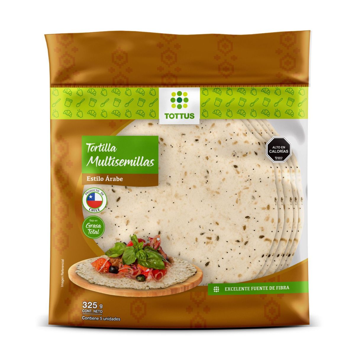 TOTTUS - Tortilla Multisemillas Tottus 325 g
