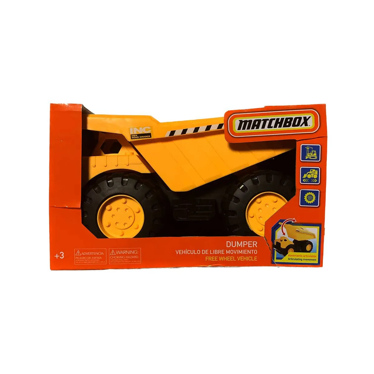 MATCHBOX - Vehículo Construcción 26,5 Cm De Carga