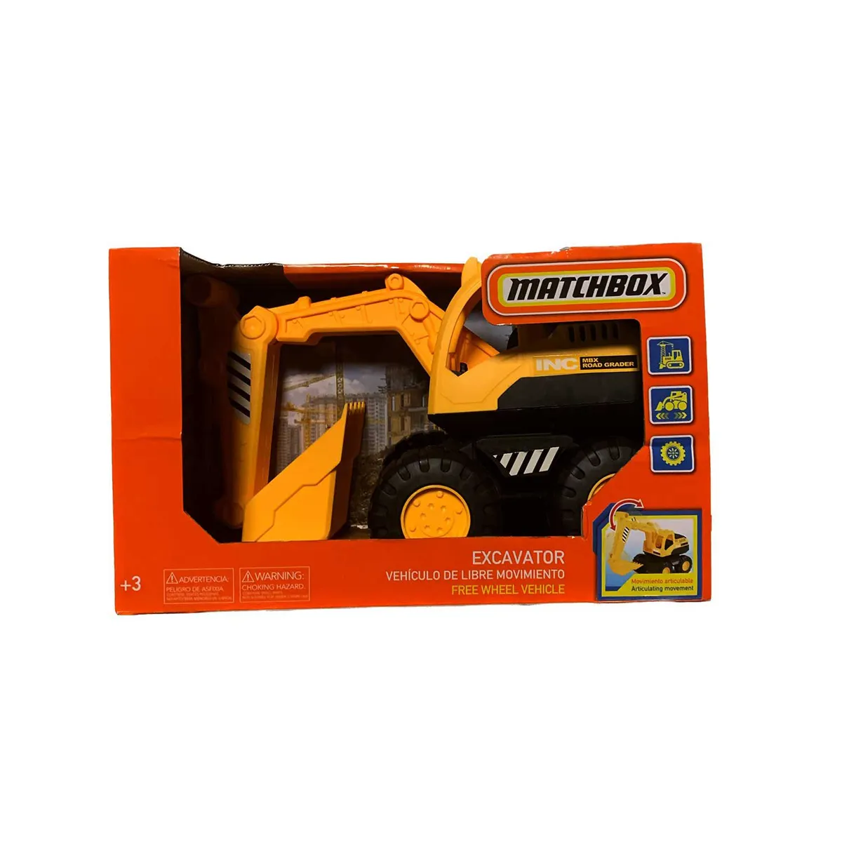 MATCHBOX - Vehículo Construction 26.5 Cm Excavadora