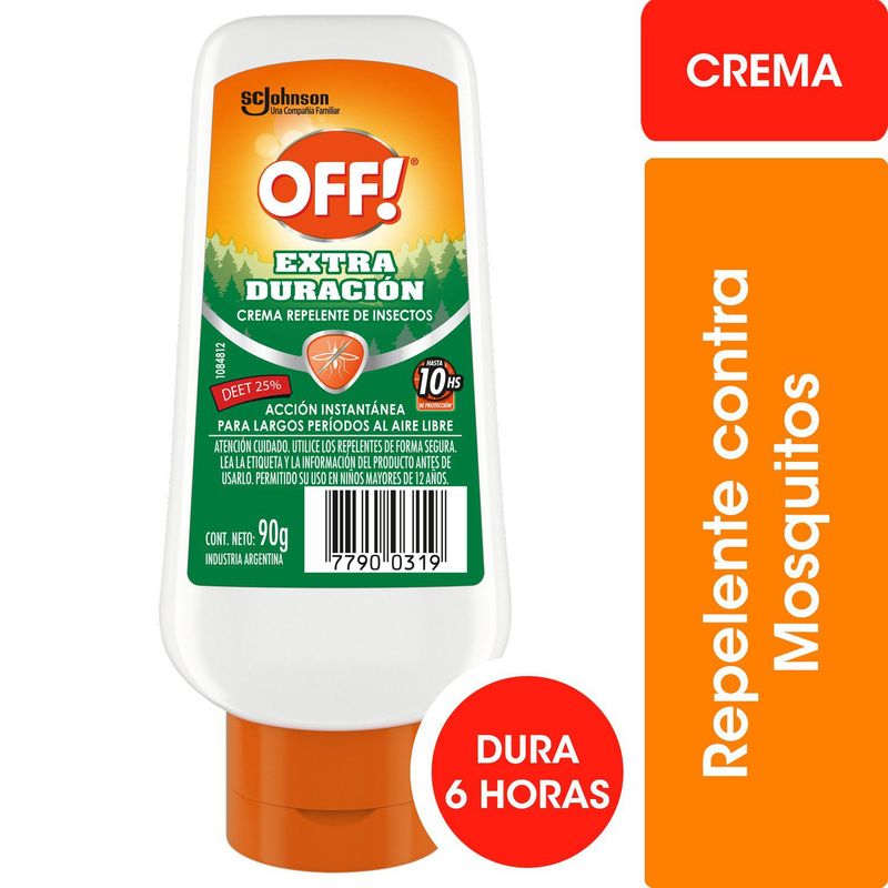 OFF - REPELENTE CREMA EXTRA DURACION OFF 90 GR