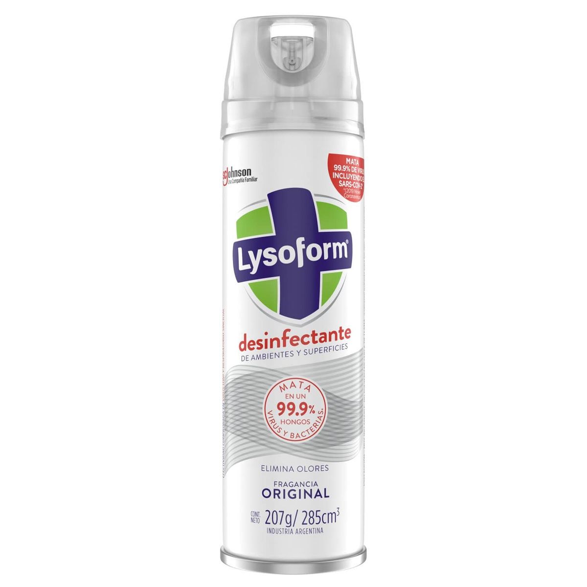 LYSOFORM - Desinfectante Aerosol de Ambientes y Elimina Olores Lysoform Original 285 ml