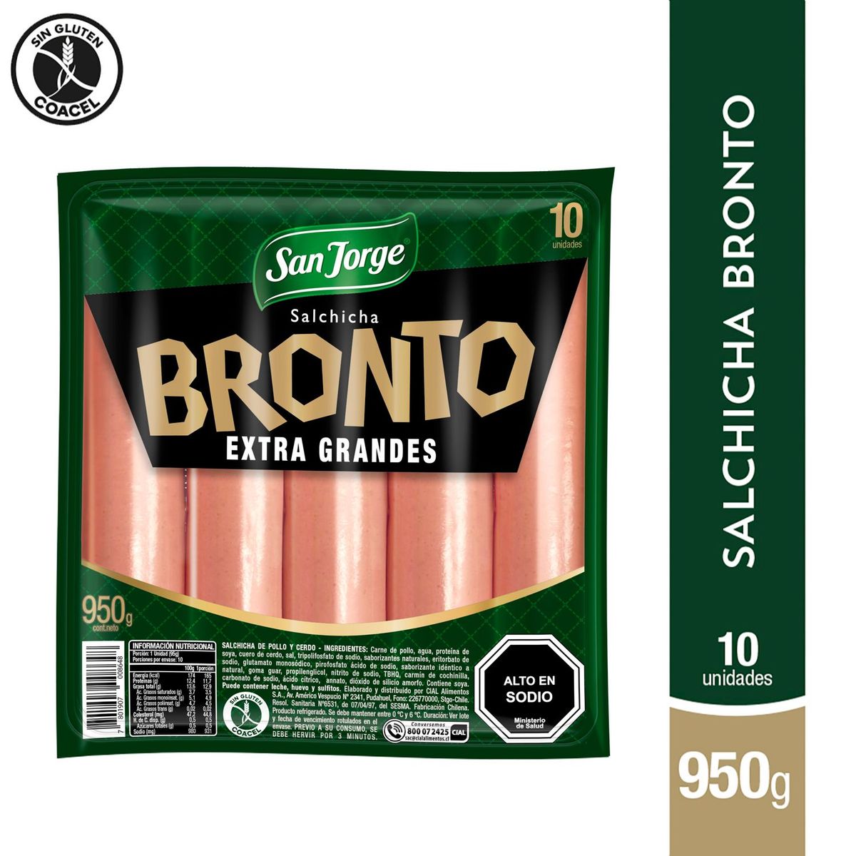 SAN JORGE - Salchicha Bronto Extra Grande