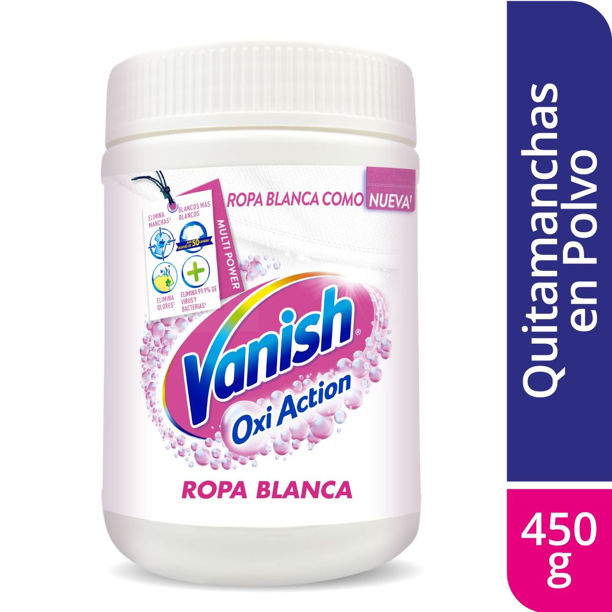VANISH - Quitamanchas en Polvo Ropa Blanca Vanish 450 gr