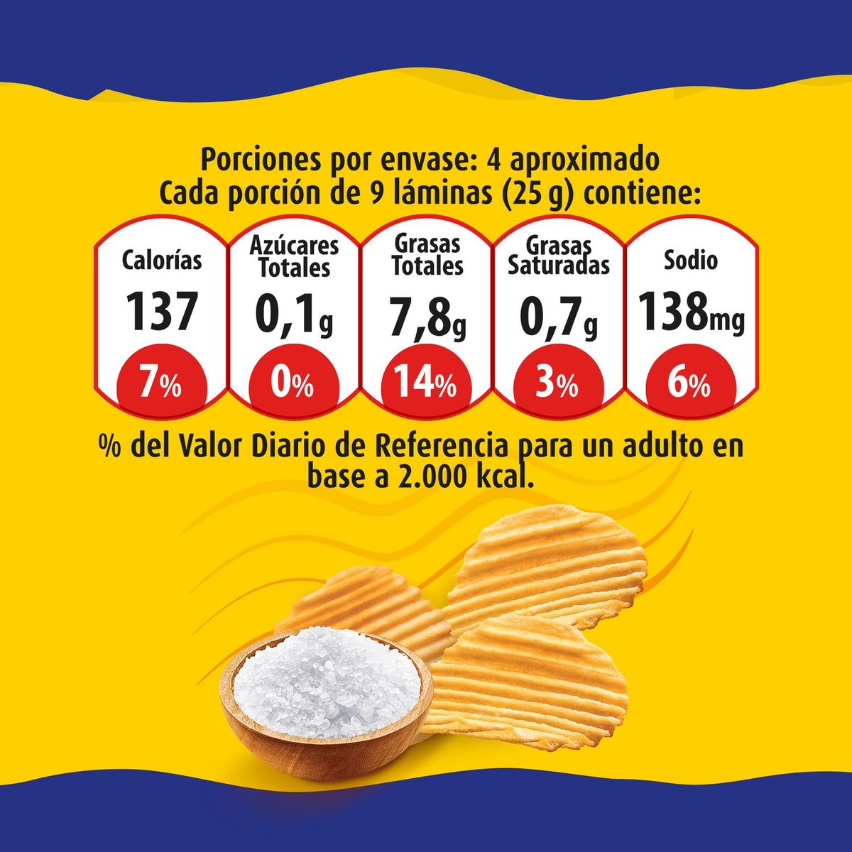 KRYZPO - Papas Fritas Sal De Mar Wavy