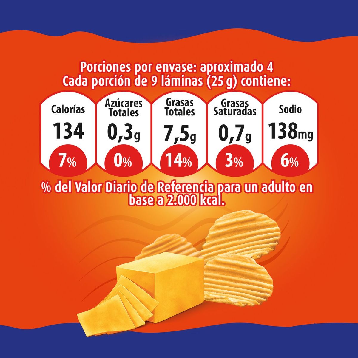 KRYZPO - Papas Fritas Cheddar Wavy