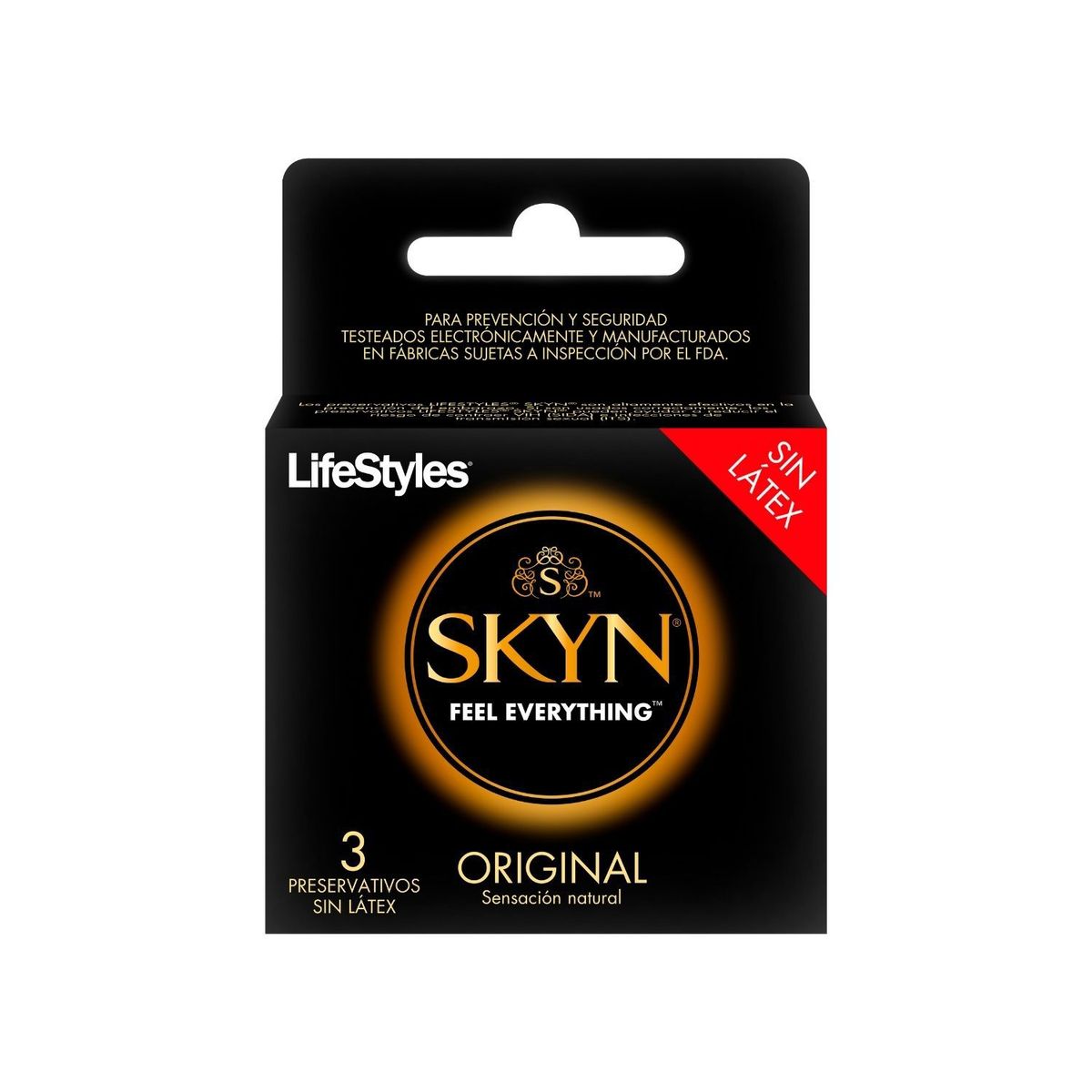 SKYN - Preservativos Sin Látex Lifestyles Original 3 Un