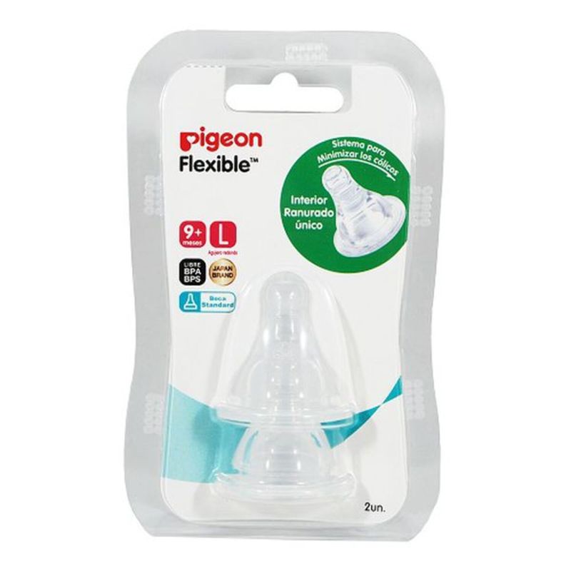 PIGEON - Tetina para Biberón Boca Standar Pigeon Talla L 1 Un
