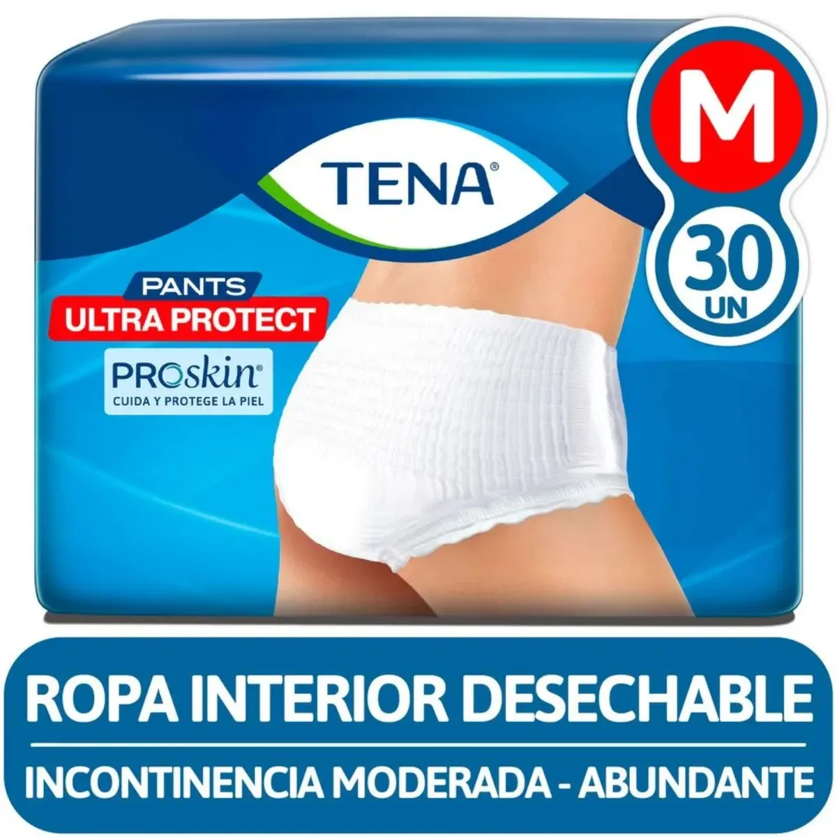 TENA - Pañal Adulto Pants Ultra Protect Talla M Tena 30 Un
