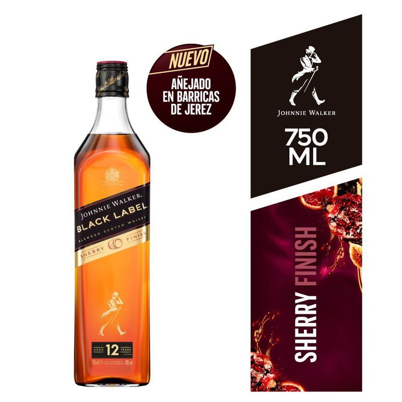 JOHNNIE WALKER - WHISKY BLACK SHERRY JOHNNIE WALKER 750CC
