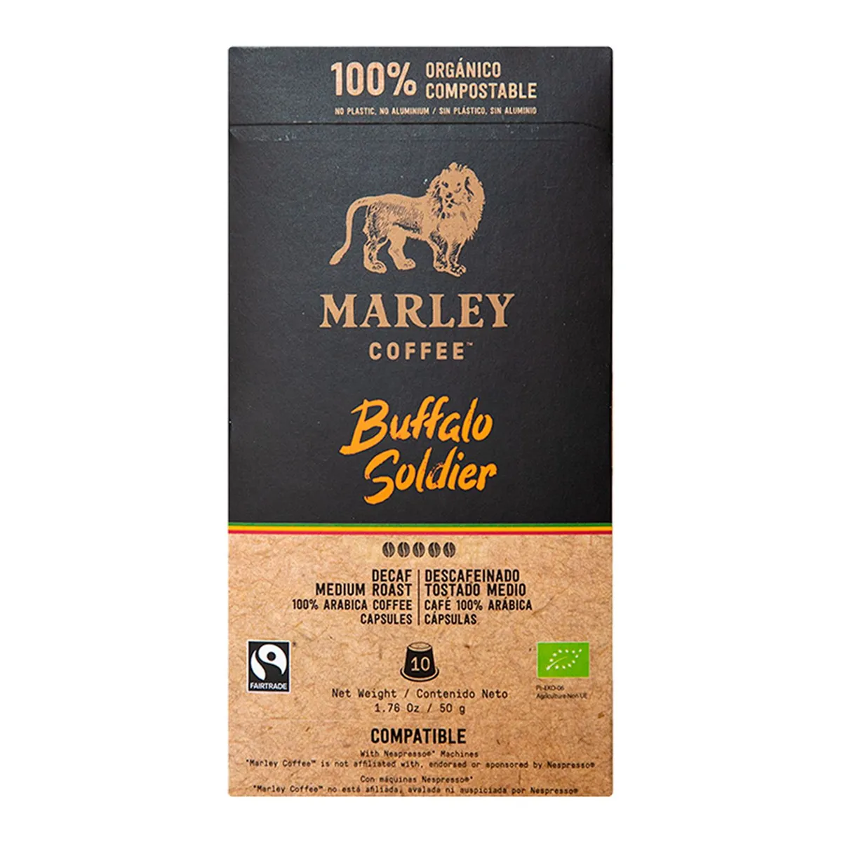 MARLEY COFFEE - Cápsulas de Café Buffalo Soldier