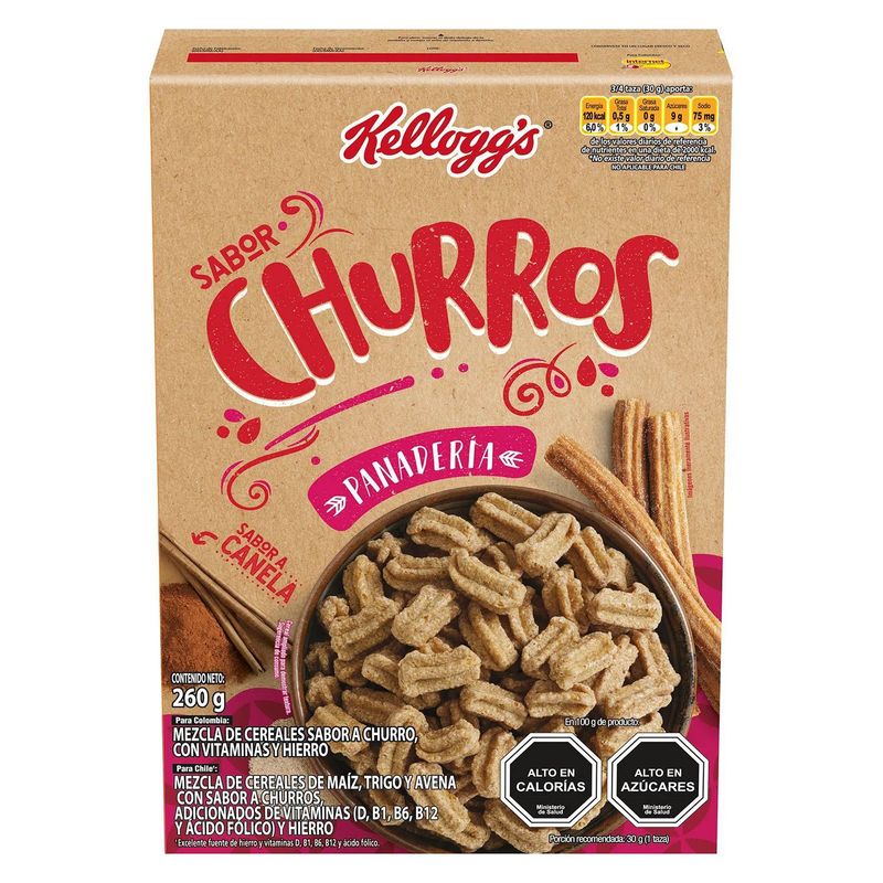 KELLOGGS - CEREAL CHURROS KELLOGGS 260G CAJA