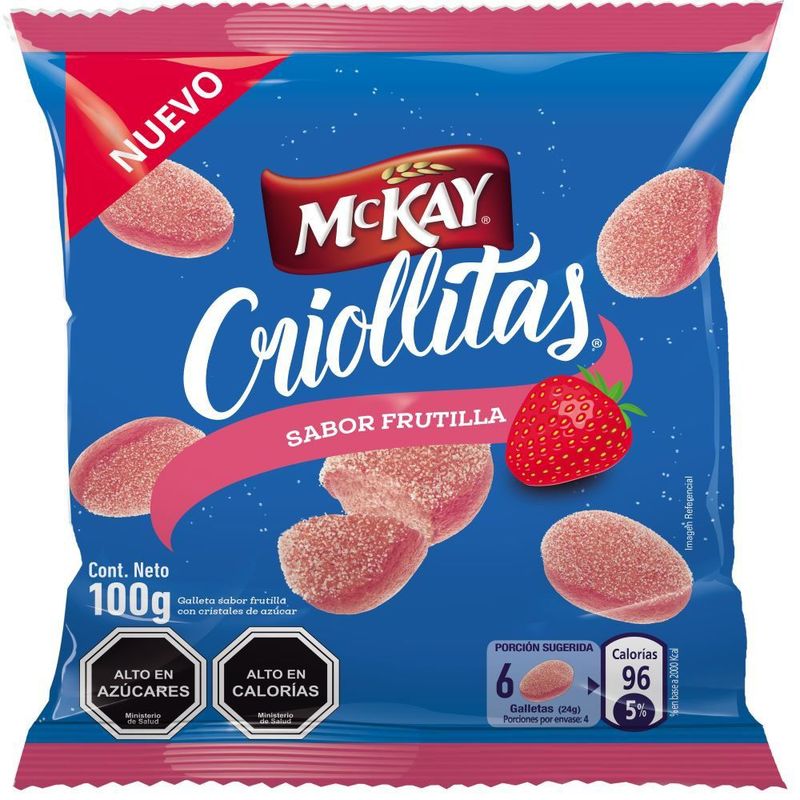 NESTLE - GALLETA CRIOLLITA FRUTILLA NESTLE 100 GR
