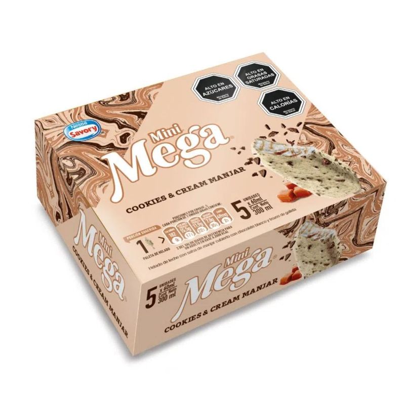 SAVORY - MULTIPACK MEGA COOKIES AND CREAM 0.3 L