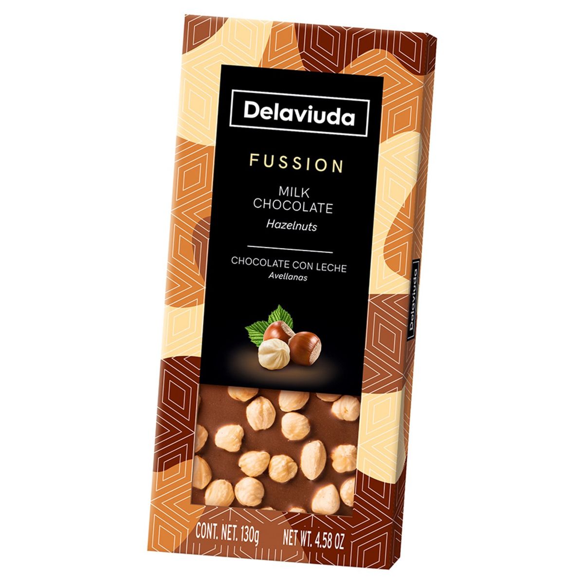 DELAVIUDA - Tableta de Chocolate con Leche Avellana Delaviuda 120 g