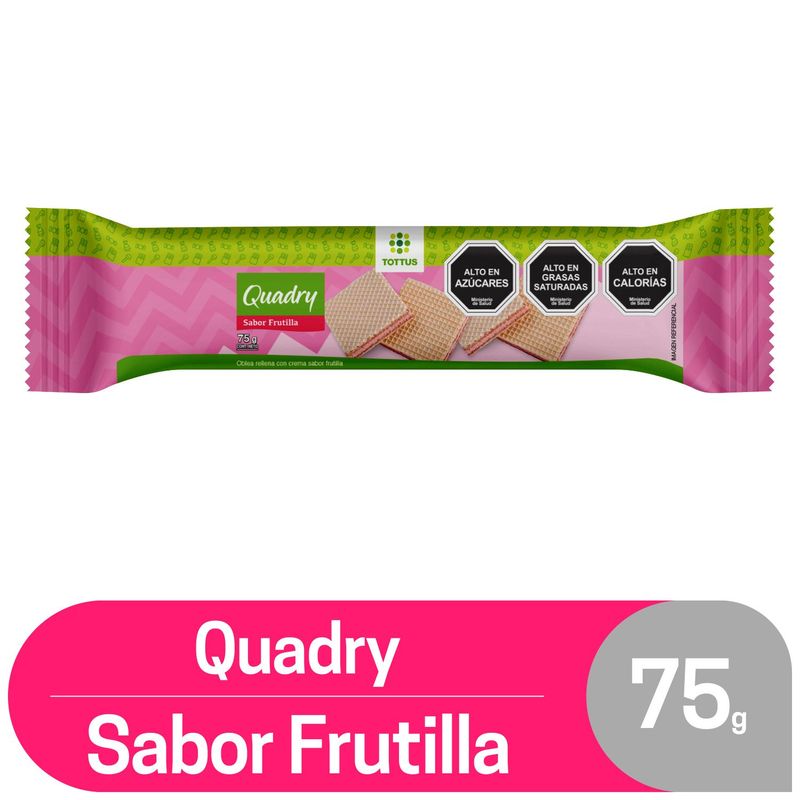 TOTTUS - Galleta Wafer Quadry Frutilla