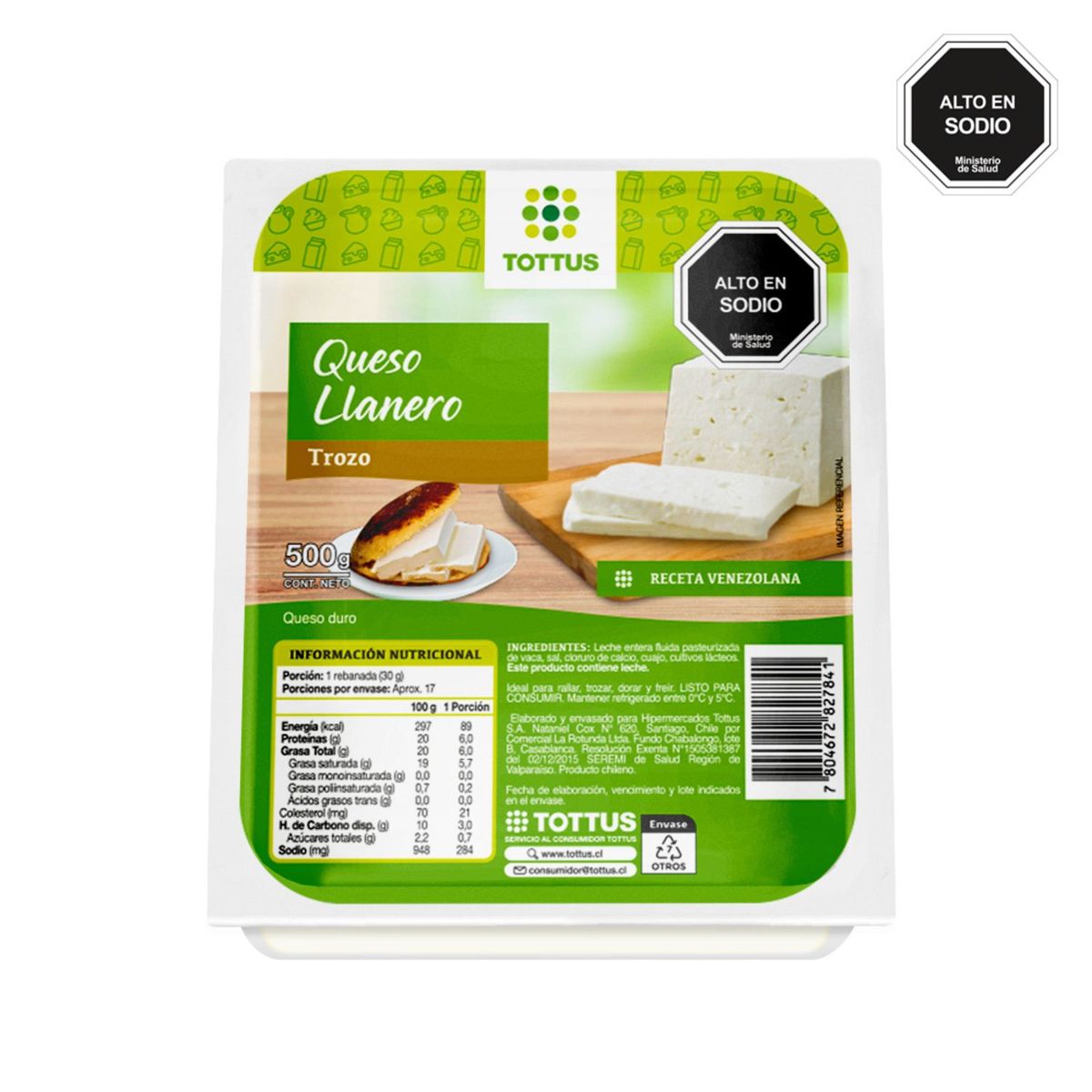 TOTTUS - Queso Llanero Trozo
