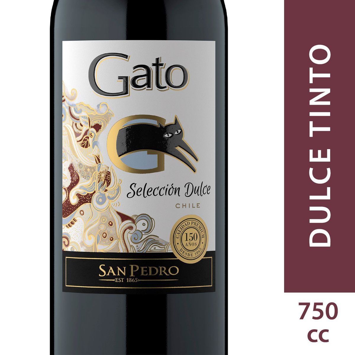 GATO - Cóctel Vino Tinto Dulce Gato 9° 750 cc