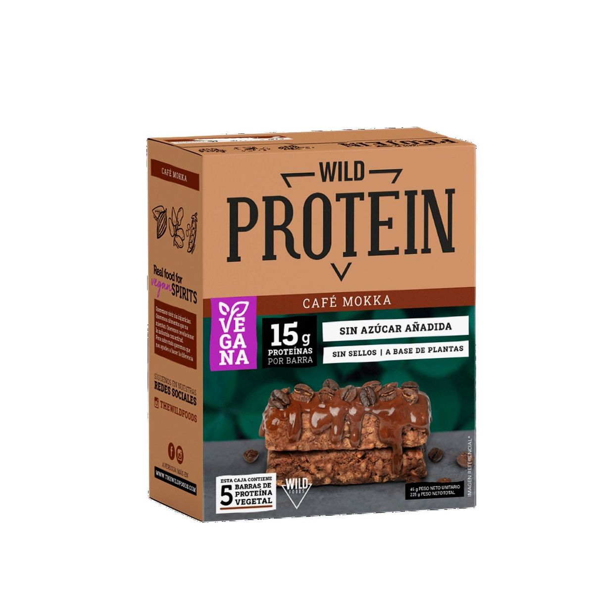 WILD PROTEIN - Barras de Proteínas Veganas Café Mokka Wild Protein 5 Un