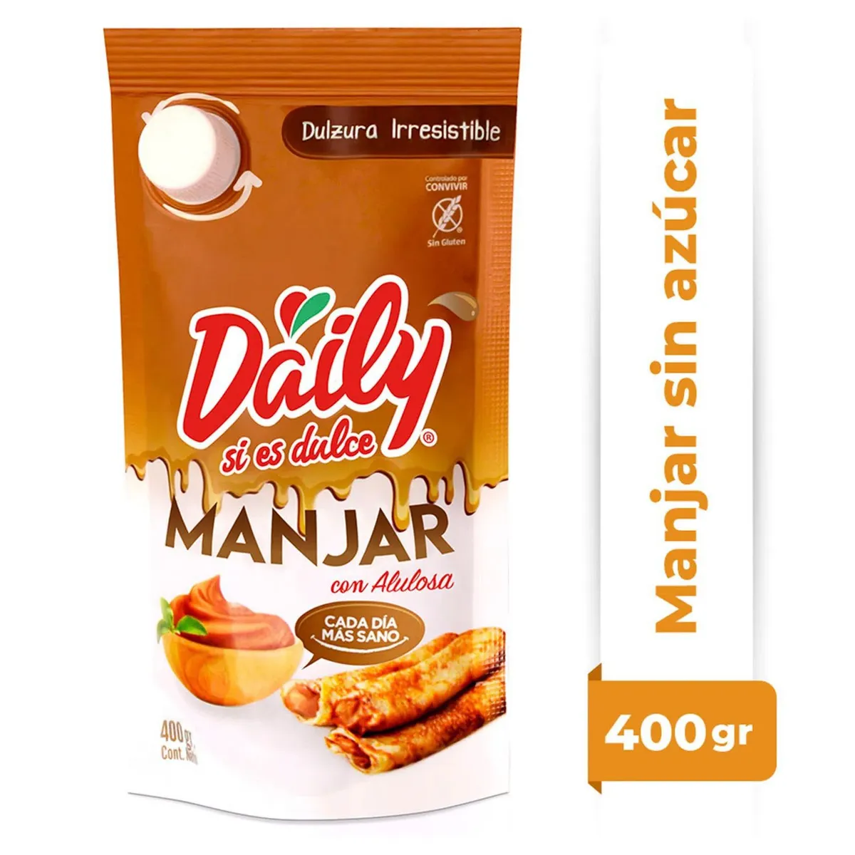 DAILY - Manjar sin Azúcar Daily con Alulosa 400 g