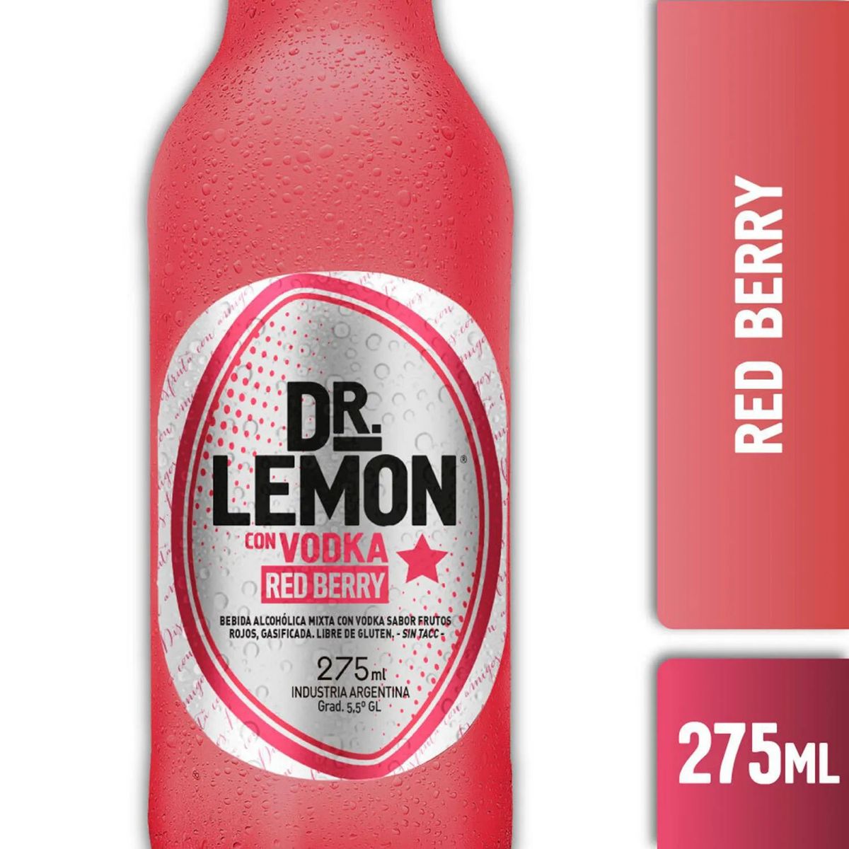 DR LEMON - Vodka Dr. Lemon con Red Berry 5.5° 275 CC